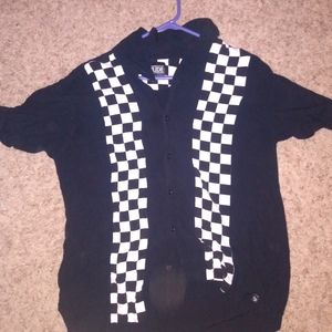 Checkered button up shirt from hot topic